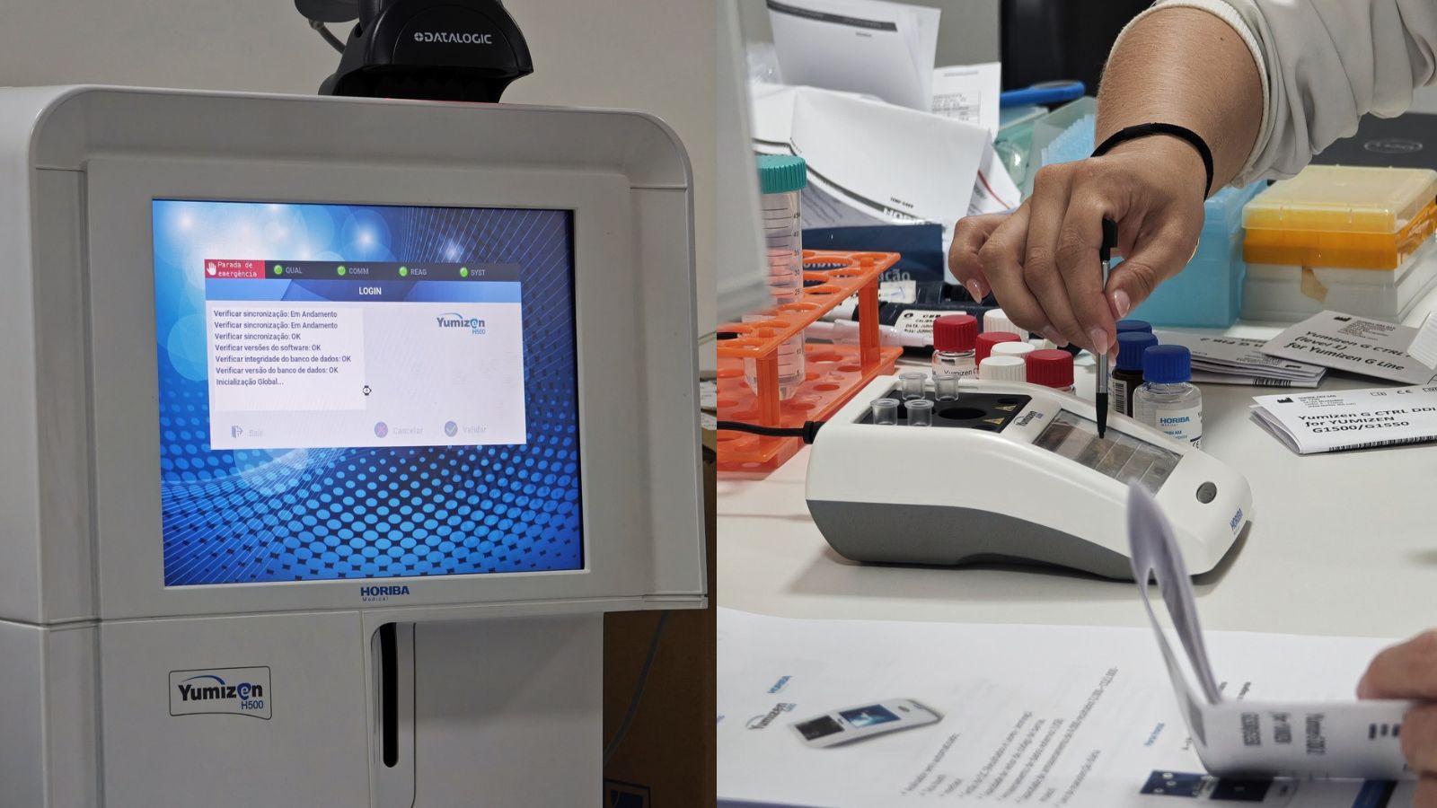 Equipamentos FMJ e HORIBA