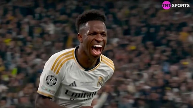 Jogador de futebol Vini Jr., indicado ao Bola de Ouro.