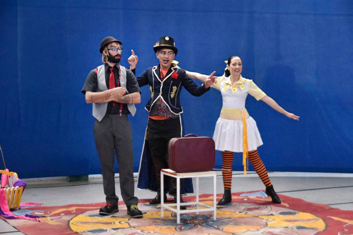 Trupe Pling em ação na Fábrica das Infâncias Japy