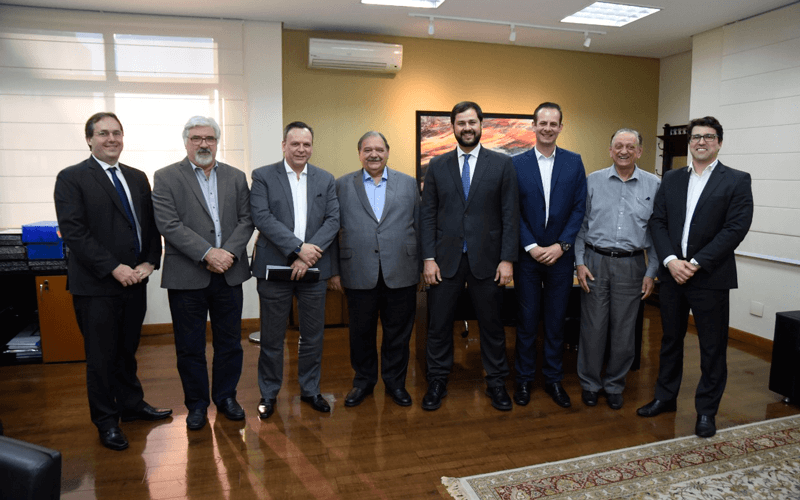 Prefeito e membros do governo foram recebidos pelo Secretário, em São Paulo. (Foto: Reprodução/Prefeitura Municipal de Jundiaí)