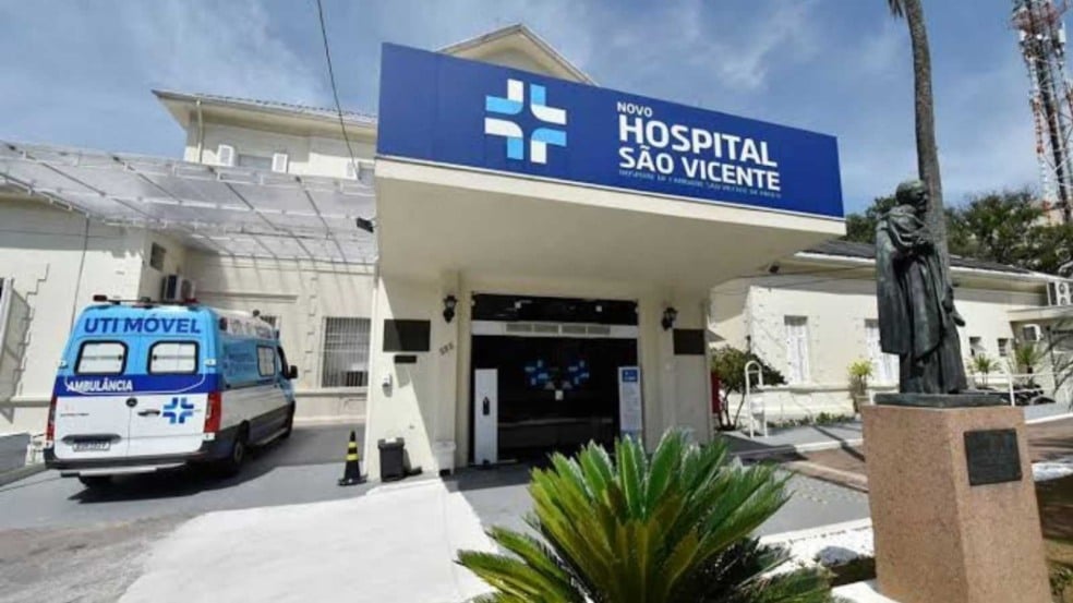 Fachada do Hospital São Vicente.