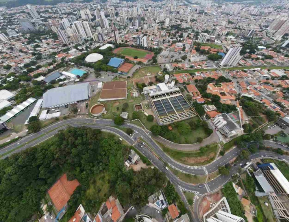 Vista aérea da ETA Anhangabaú Vista aérea da ETA Anhangabaú