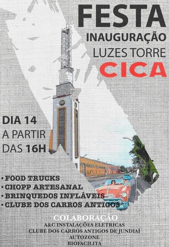 banner de evento na rua cica