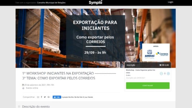 Conselho de Relações Internacionais de Jundiaí promove workshop ‘Como exportar pelos Correios’