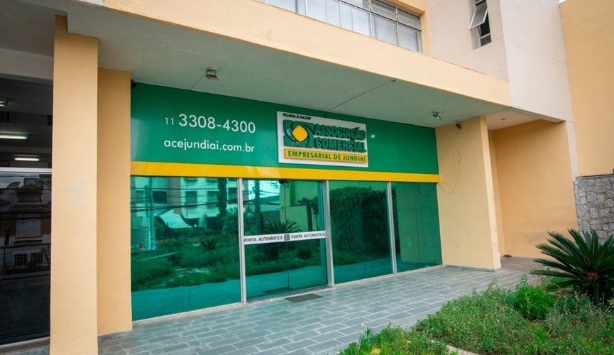 Fachada da entidade Associação Comercial Empresarial (ACE) de Jundiaí.