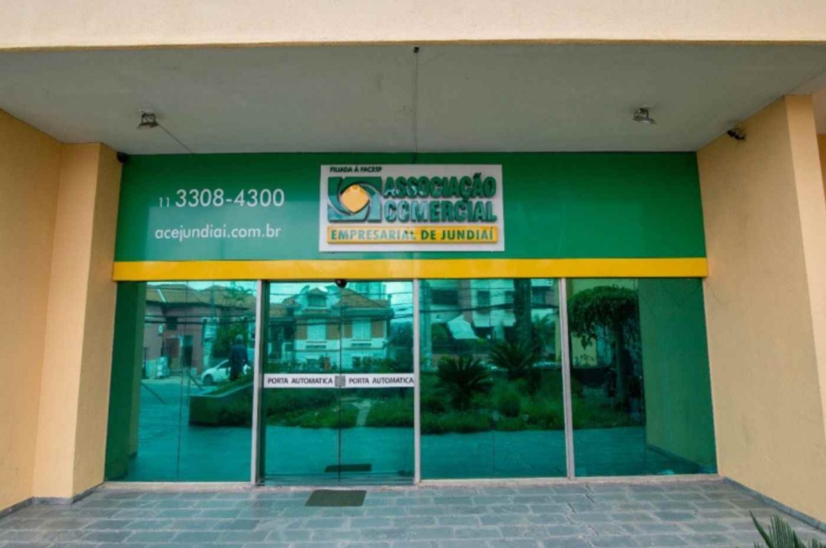 Fachada da Associação Comercial Empresarial de Jundiaí, sede do Prêmio Inovação ACE Grape Valley 2024.