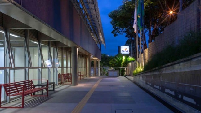 Fachada do Senac Jundiaí.