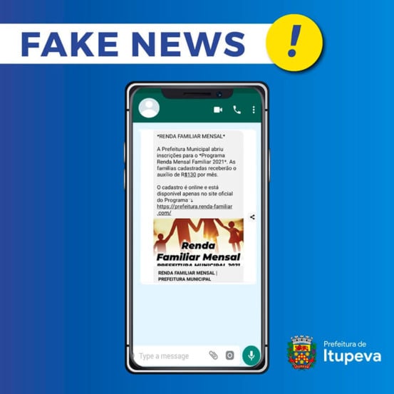 Fake News em Itupeva. (Foto: Divulgação)