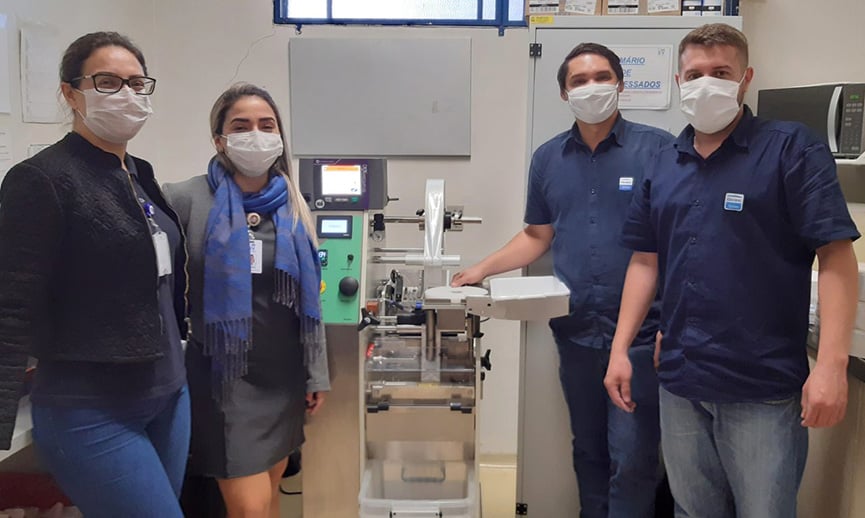 Farmácia do Hospital São Vicente recebe novo equipamento. (Foto: Divulgação)