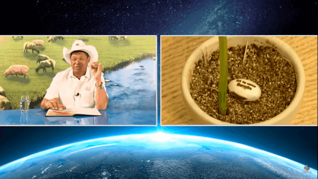 O pastor Valdemiro Santiago comercializava feijões afirmando que tinham poder curativo contra covid-19 em vídeos no YouTube. (Imagem: Reprodução/ YouTube)