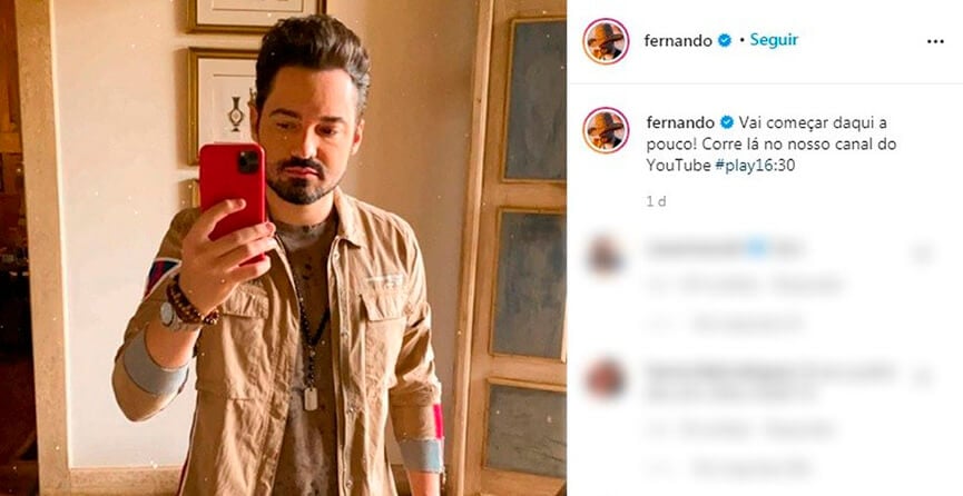 Fernando, da dupla com Sorocaba, sofre acidente na rodovia dos Bandeirantes. (Foto: Reprodução Instagram)