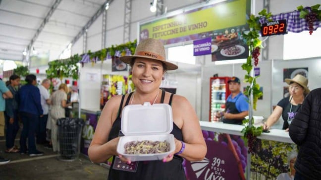 Fettuccine de vinho é servido pelo Traviú (Foto: Prefeitura de Jundiaí)