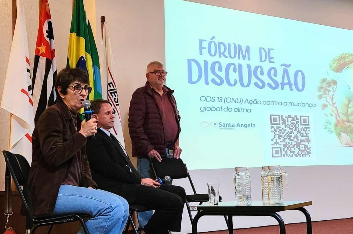 Fórum de discussão sobre a ODS 13 da ONU, promovido pela Construtora Santa Angela