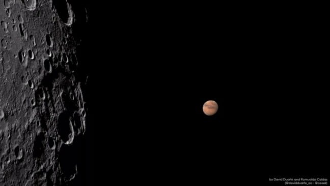 Foto de Marte registrada por brasileiros