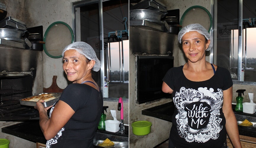 Com apenas um braço, Francisca é exemplo em Várzea Paulista Com apenas um braço, Francisca é exemplo em Várzea Paulista