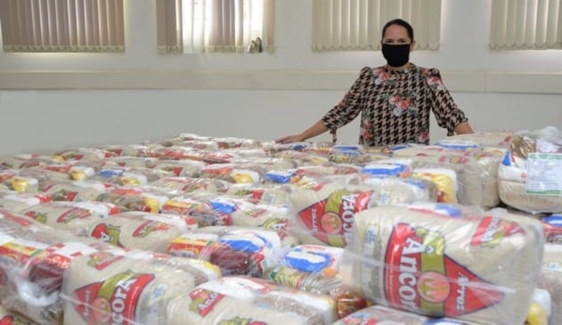 Doações como esta, da Rede Paulistão, reforçam o trabalho do Funss, aponta Vanessa Machado (Foto: Reprodução/Prefeitura de Jundiaí)