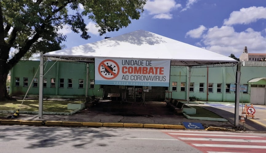 Foto de central de combate ao coronavírus