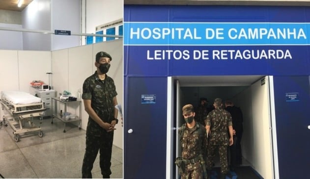 Hospital de Campanha é entregue e está pronto para uso no Exército de Jundiaí