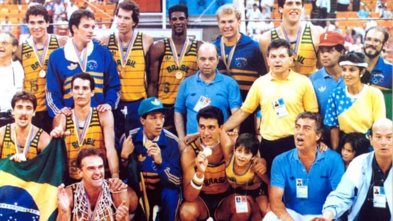 Seleção brasileira medalha de ouro no Pan de 1987