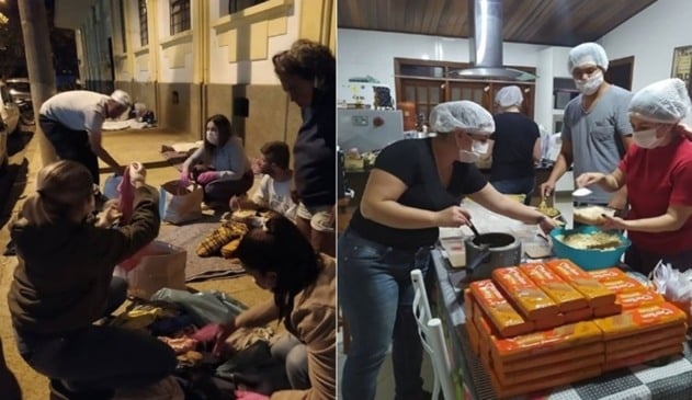 ação solidária com pessoas em situação de vulnerabilidade