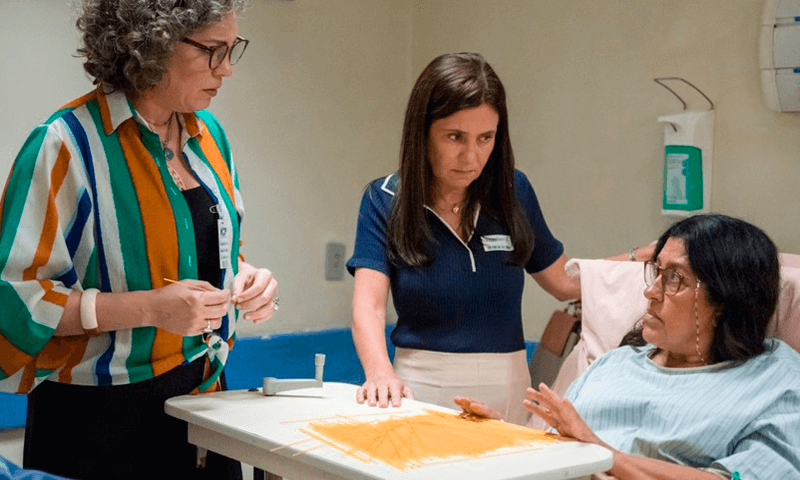 Cena da novela Amor de Mãe