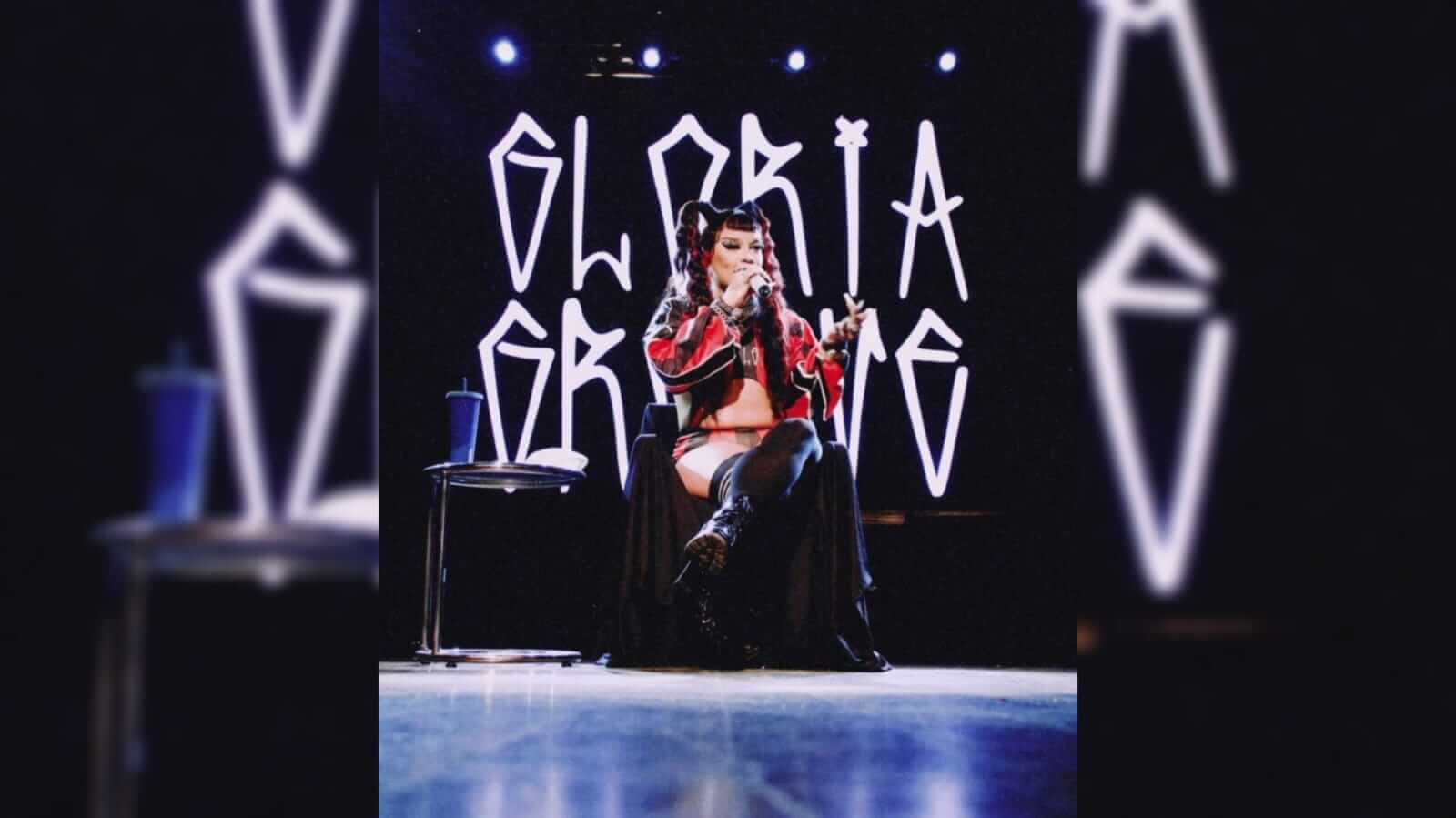 Gloria Groove na coletiva de imprensa do lançamento do álbum 