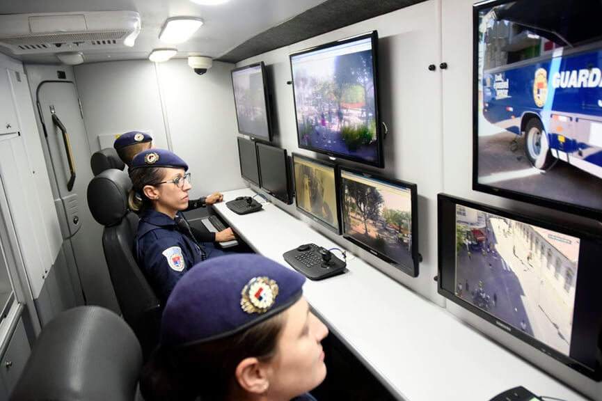 Patrulhamento GMJ no Centro. (Foto: Divulgação)