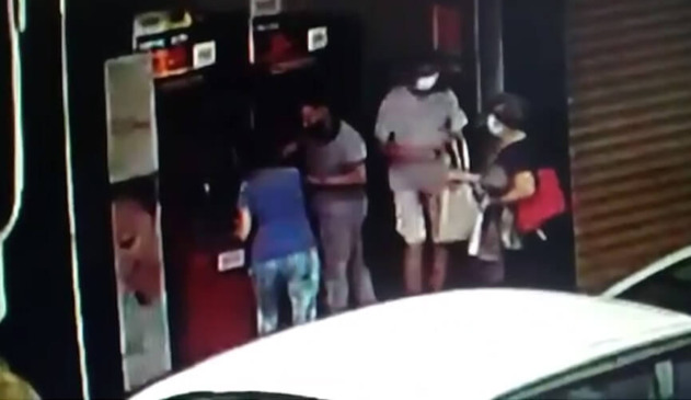 Golpe a clientes a banco em Jundiaí. (Foto: Divulgação)