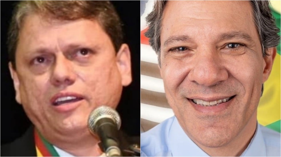 Tarcísio de Freitas e Fernando Haddad