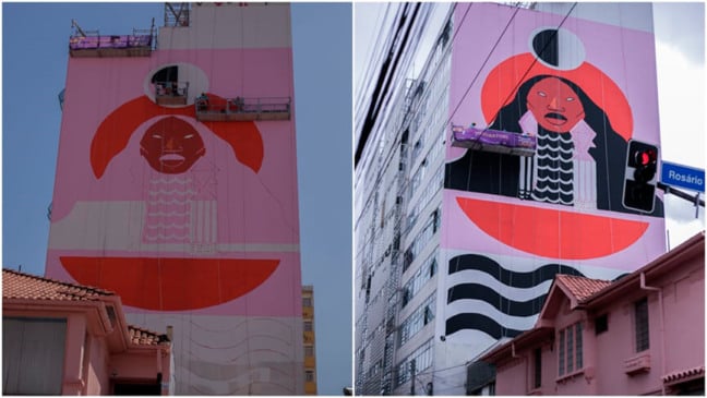 Grafite empena em Jundiaí. (Foto: Divulgação)