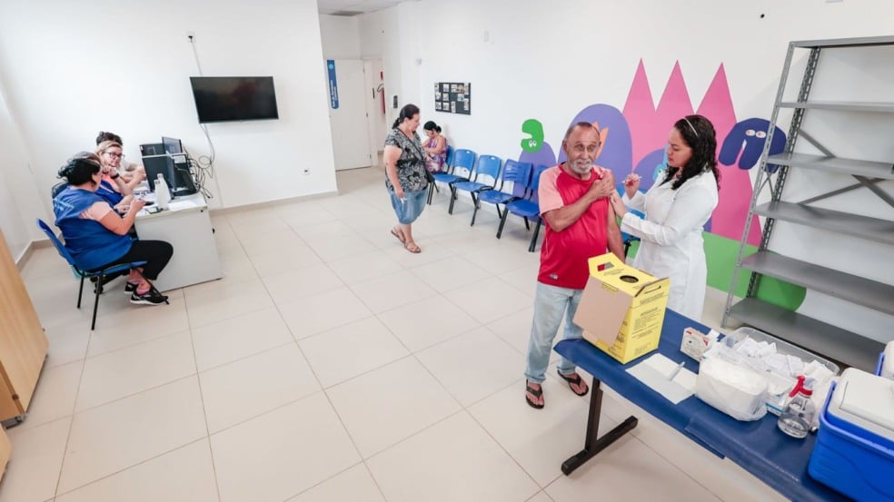 Sala de vacinação.