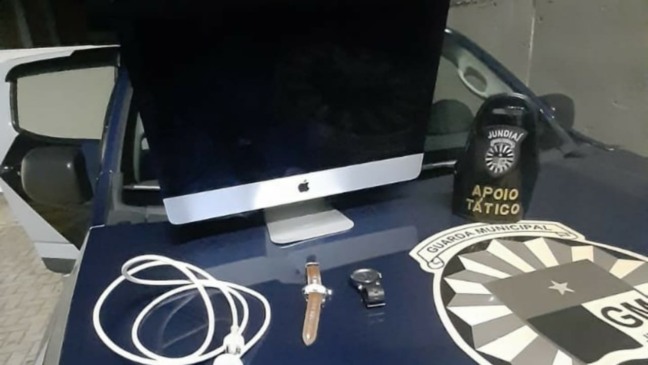 Itens furtados de clínica médica, recuperados pela Guarda Municipal de Jundiaí