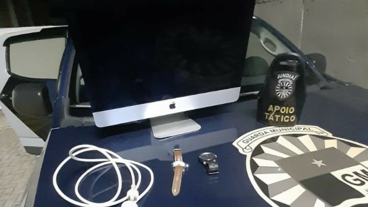 Itens furtados de clínica médica, recuperados pela Guarda Municipal de Jundiaí