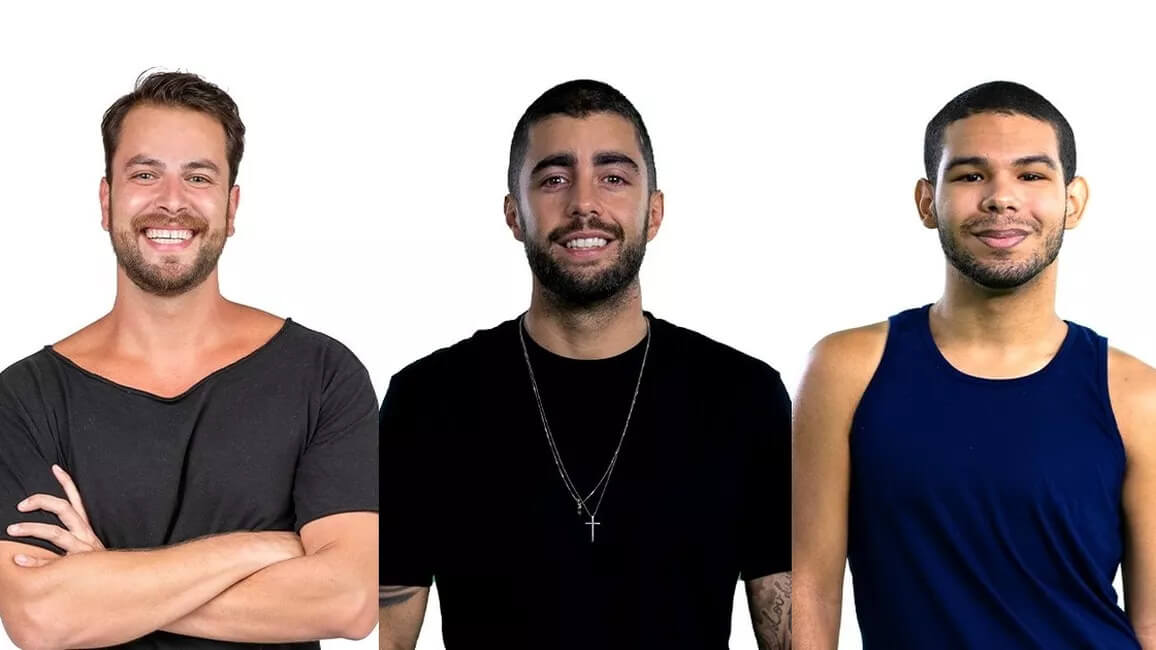 Gustavo, Scooby e Viny estão no oitavo paredão do BBB22