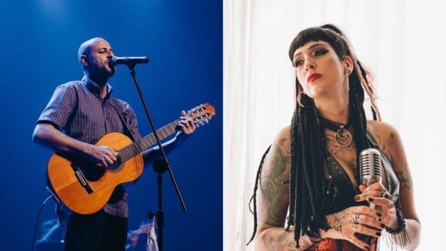 Na esquerda Rodolfo de Neguinho, na direita Shelly Simon