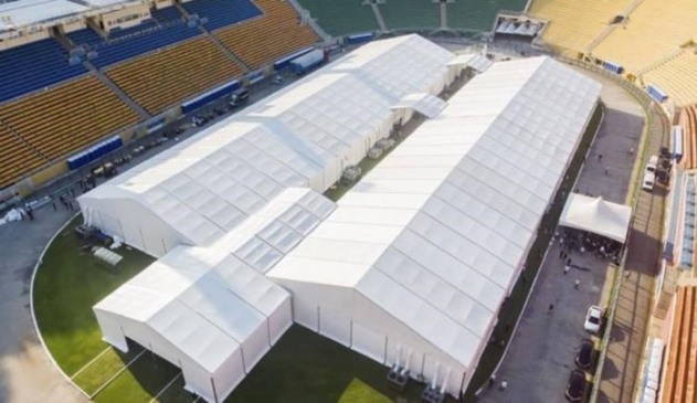 Tenda do hospital de campanha