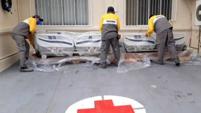 Entrega das novas camas no Hospital São Vicente de Paulo