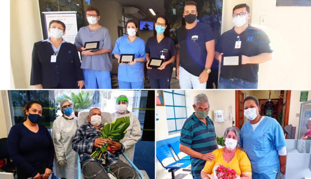 São Vicente encerra semana com mais 81 altas e homenagens. (Foto: Divulgação/HSV)