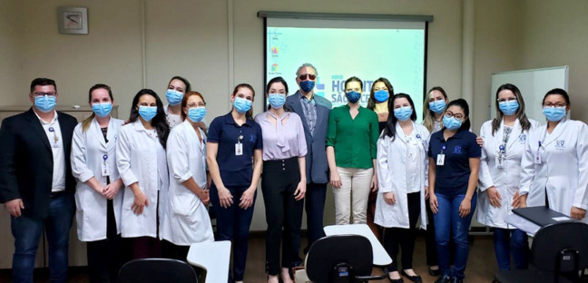 Equipe de nutrição do Hospital São Vicente. (Foto: Divulgação/HSV) Equipe de nutrição do Hospital São Vicente. (Foto: Divulgação/HSV)