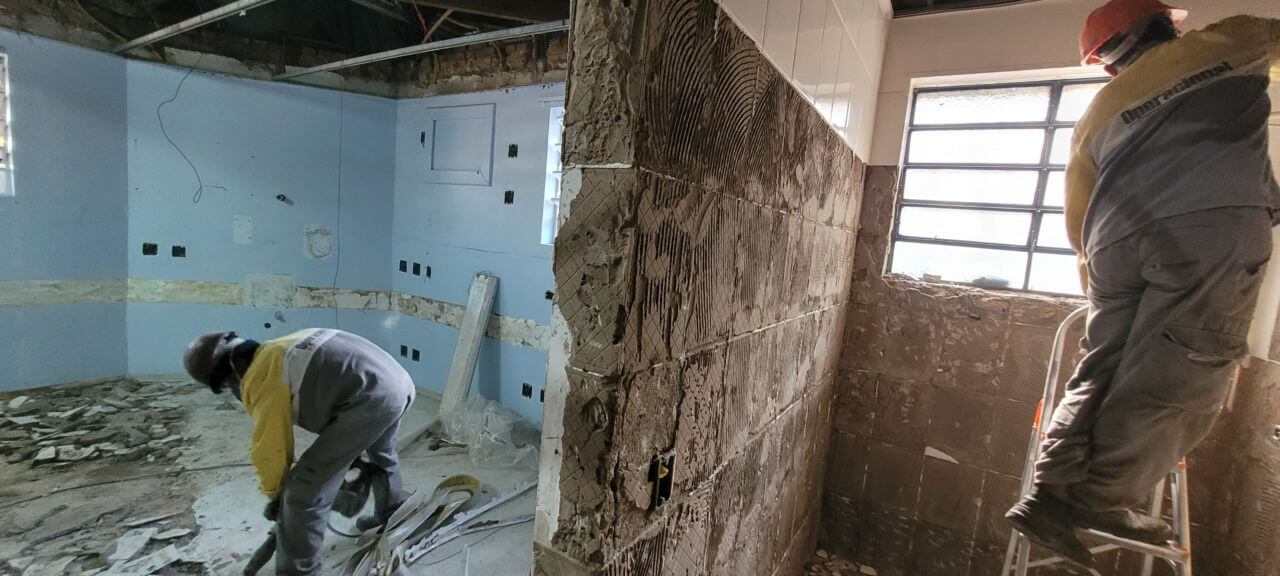 Obras foram iniciadas para a reforma de mais um quarto no HSV