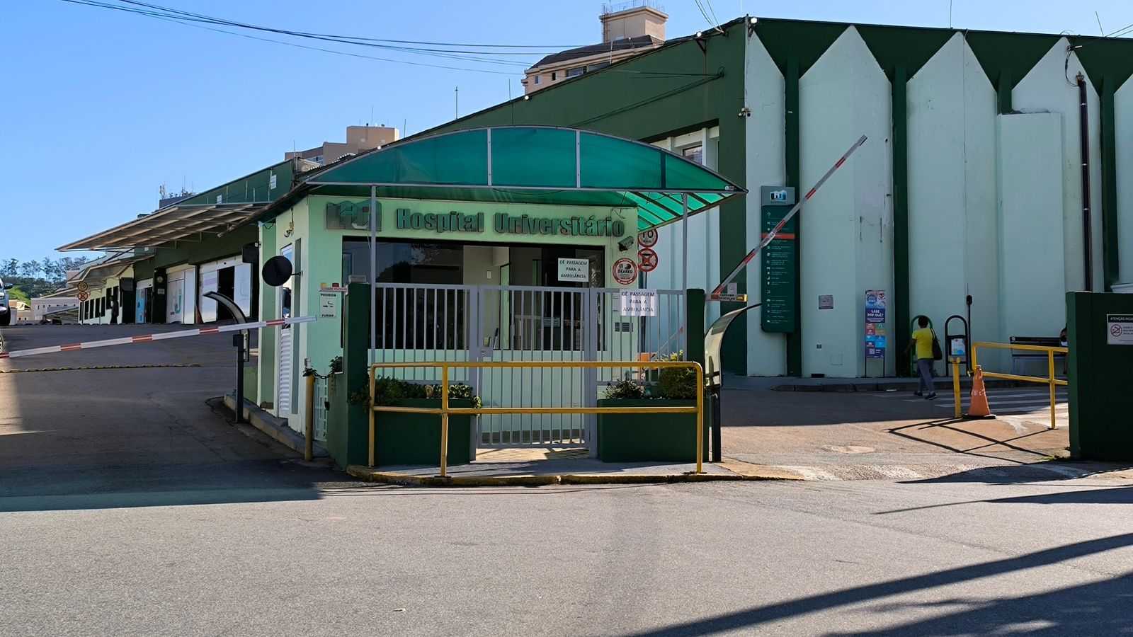 Fachada do HU de Jundiaí.