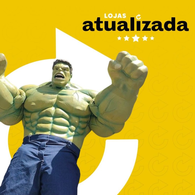 Arte de divulgação com Hulk