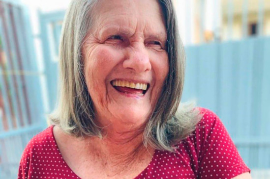 Idosa internada no DF. (Foto: Divulgação)