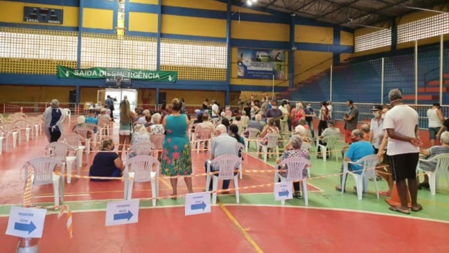 Campanha de vacinação contra Covid19 em Campo Limpo Paulista