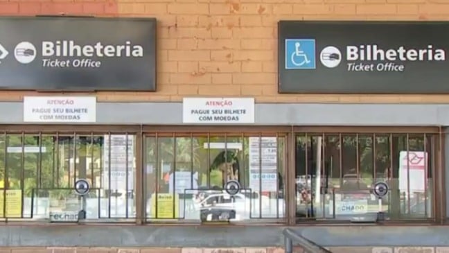 Bilheteria da estação ferroviária de Jundiaí