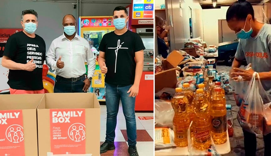 Igreja Casa de Deus arrecada alimentos para famílias carentes