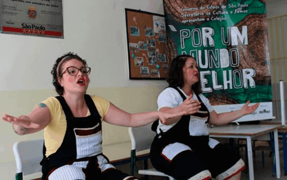 Oficina de contação de histórias faz parte do projeto, além da distribuição dos livros. (Foto: Divulgação)