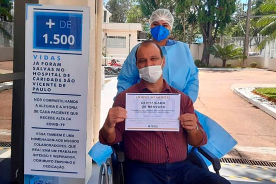 Alta do 1.500 paciente do HSV. (Foto: Divulgação)