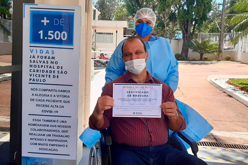 Alta do 1.500 paciente do HSV. (Foto: Divulgação)