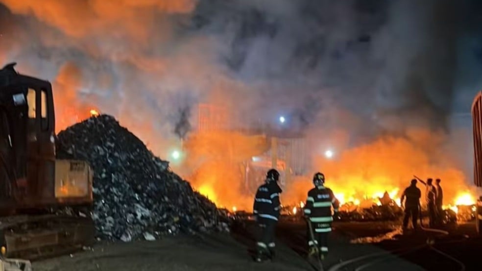 Incêndio em Várzea Paulista.